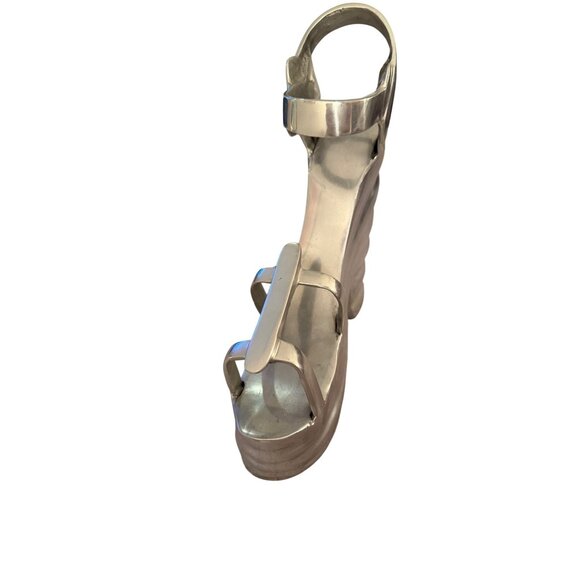 Carmen Lunares Aluminum Platform Shoe Bookend Sculpture Handmade Hand-finished - Picture 7 of 7